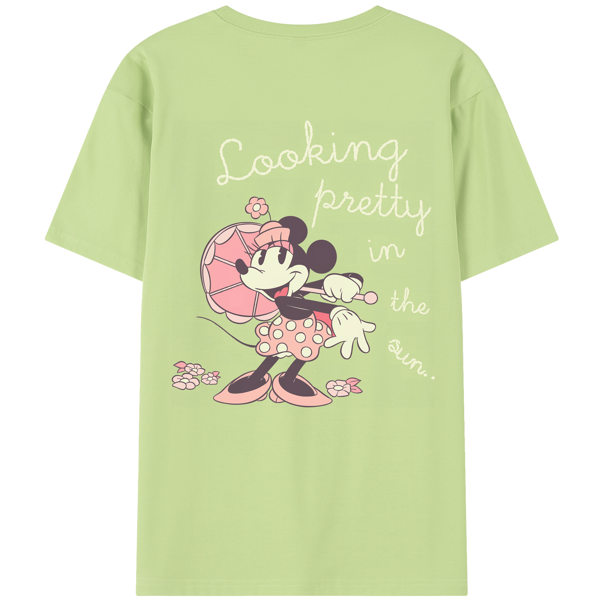 （画像用） ミッキーマウス Mickey Mouse 綿100％半袖Tシャツ（背面プリント）
